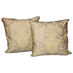 A New Pair of Fortuny Fabric Cushions