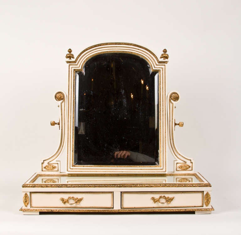 A French Louis XVI-style Dressing Table Mirror