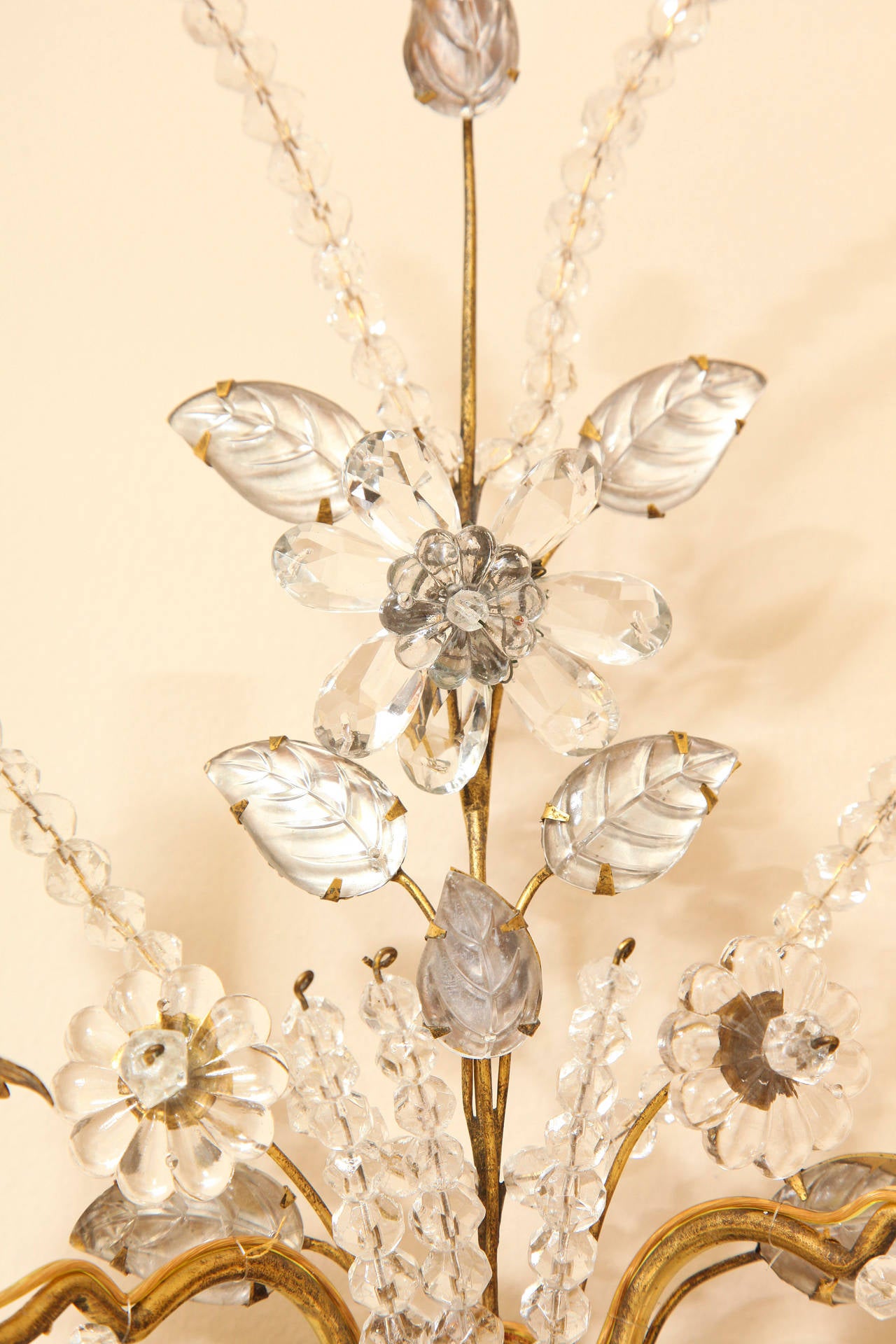 A Caldwell Rock Crystal Vanity Light at 1stdibs