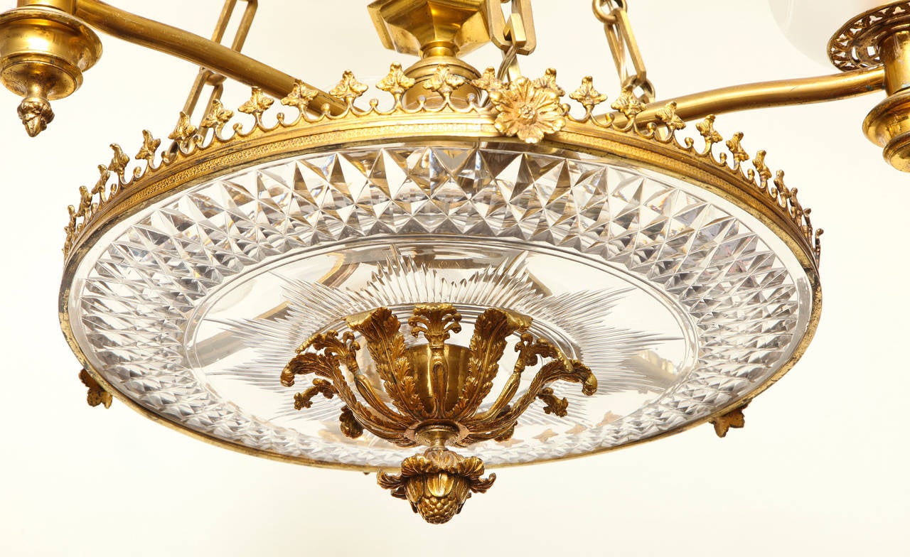 Mid-19th Century English Late Regency Colza Ceiling Fixture