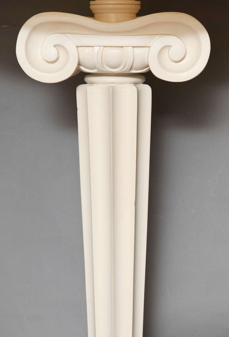 20th Century Pair of Neoclassic Design Standing Lamps