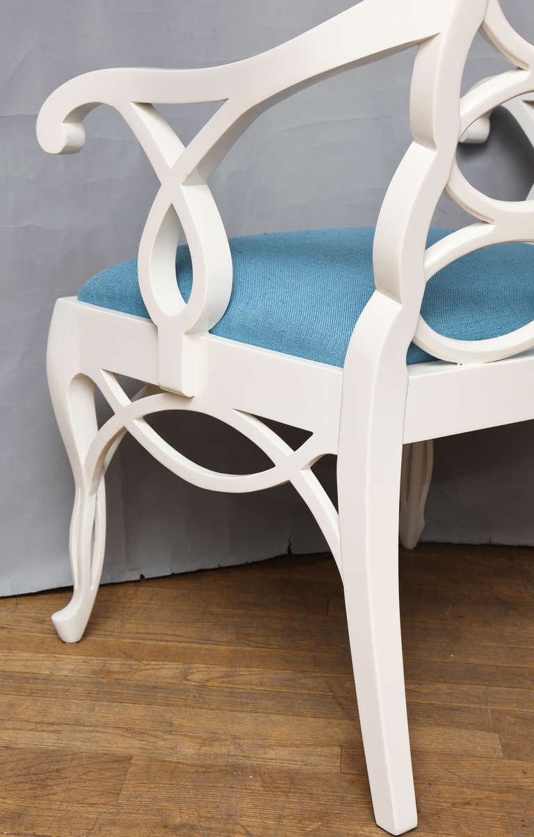 Set of Eight Frances Elkins-Designed Loop Chairs 1