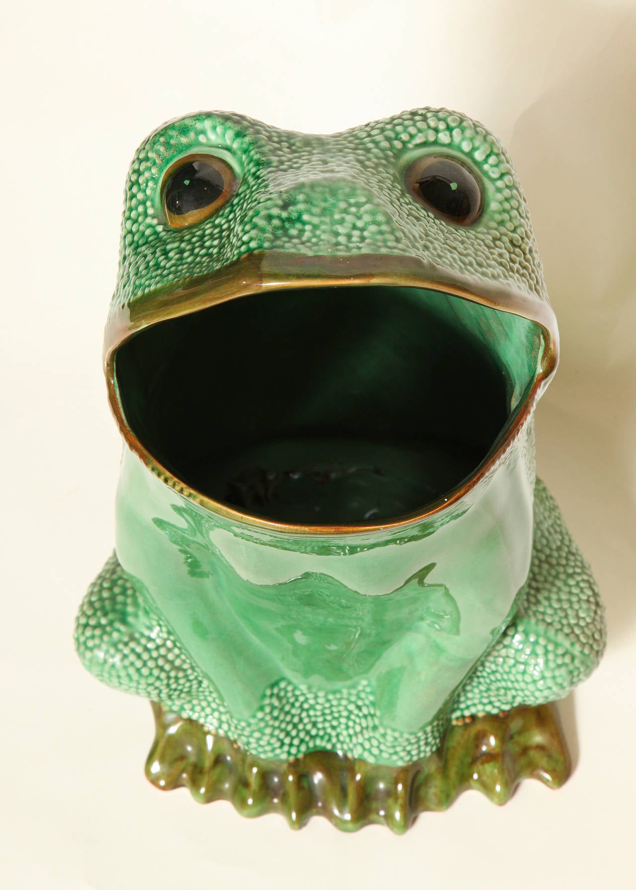 Italian Ceramic Frog Umbrella Stand at 1stdibs