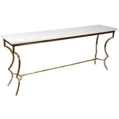 An American Bronze James Mont-style Console