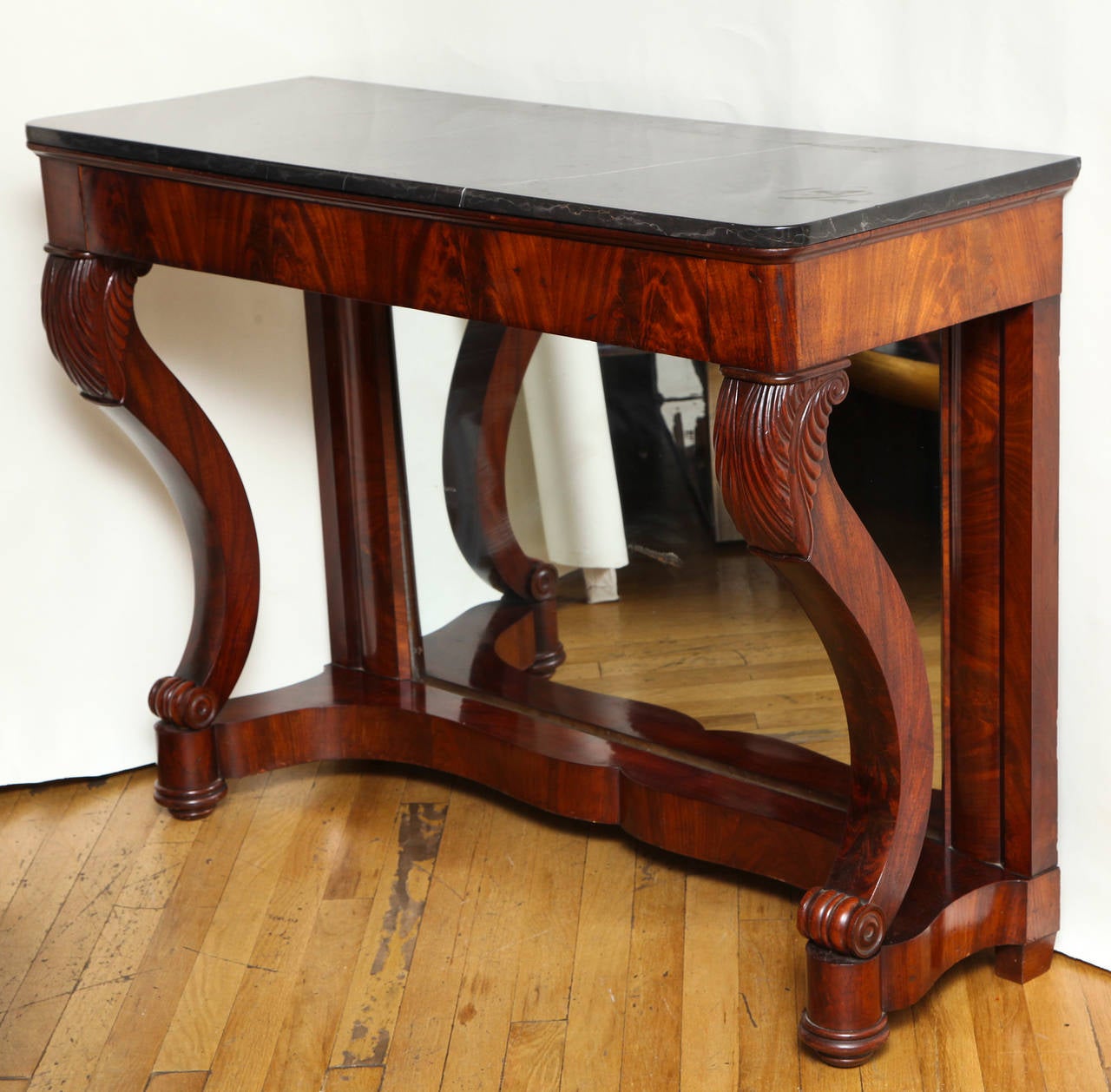 French Charles X Mahogany Console