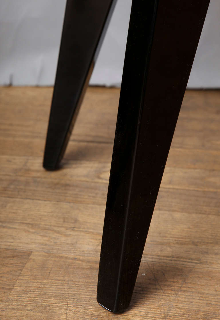 Wood Pair of Black Lacquered Side Tables by William Haines
