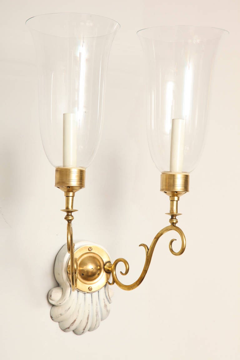 Pair of George II Style Sconces In Excellent Condition In New York, NY