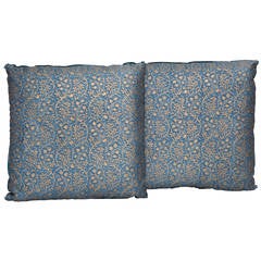 A Pair of Fortuny Fabric Cushions in the Granada Pattern