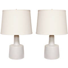 Pair of Gordon Martz Pottery Table Lamps