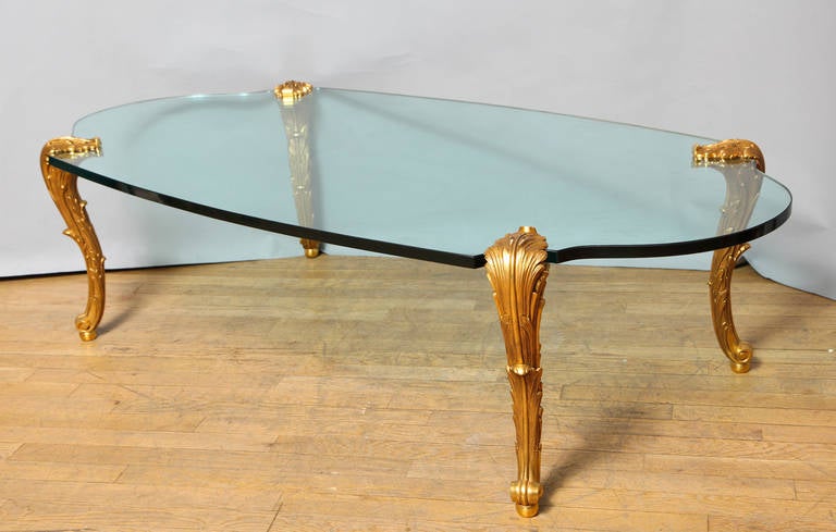 A P.E. Guerin Glass Top Coffee Table 3