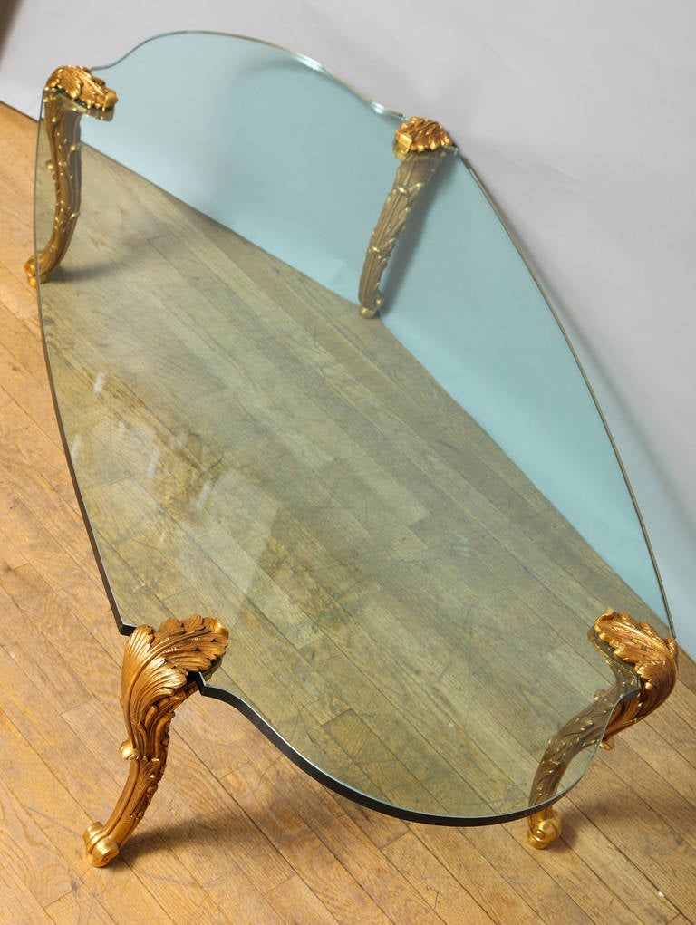 A P.E. Guerin Glass Top Coffee Table 4