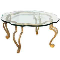An Italian Gilt Iron Coffee Table