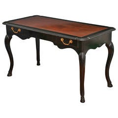 A Louis XV Style Ebonized Writing Table in the Manner of Jansen