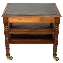 Antique An English 3 Tiered Side Table