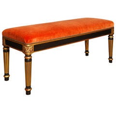 A Rectangular Louis XVI Style Bench