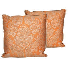 A Pair of Vintage Fortuny Fabric Cushions