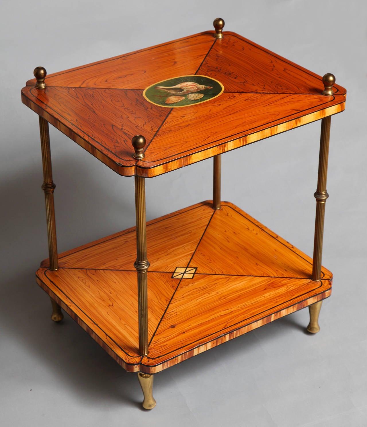 A Two Tiered English Regency Side Table 2