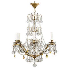 A French Louis XVI Style Bronze Chandelier