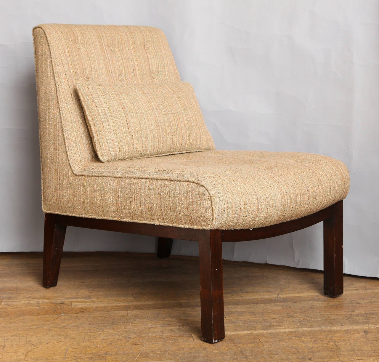 American A Pair of Mid-Century Modern Edward Wormley for Dunbar Slipper Chairs For Sale