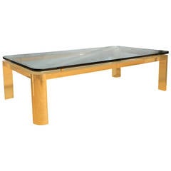 A Pace Collection Floating Glass Top Coffee Table 5