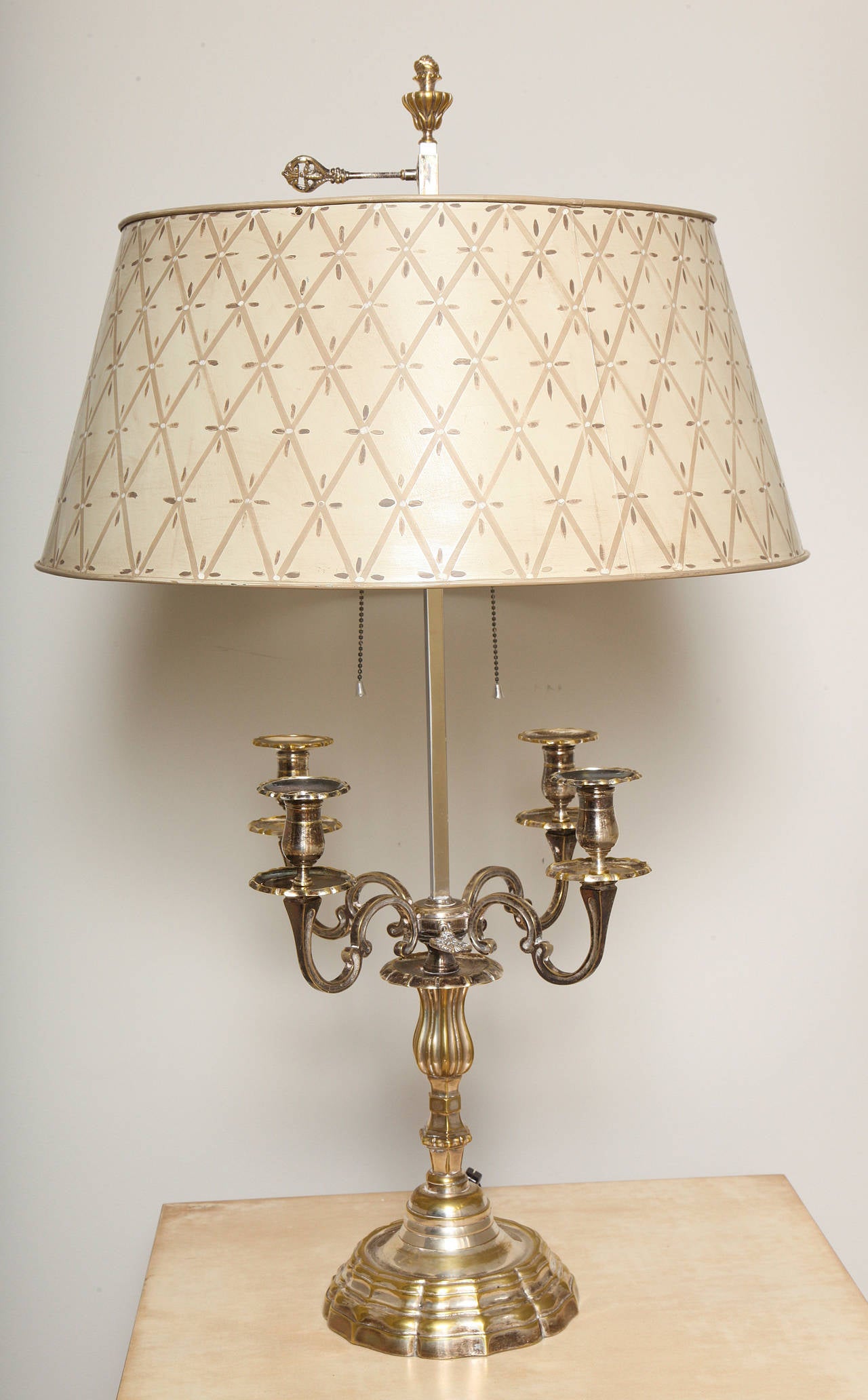 Pair of French Regence Style Bouillotte Lamps 4
