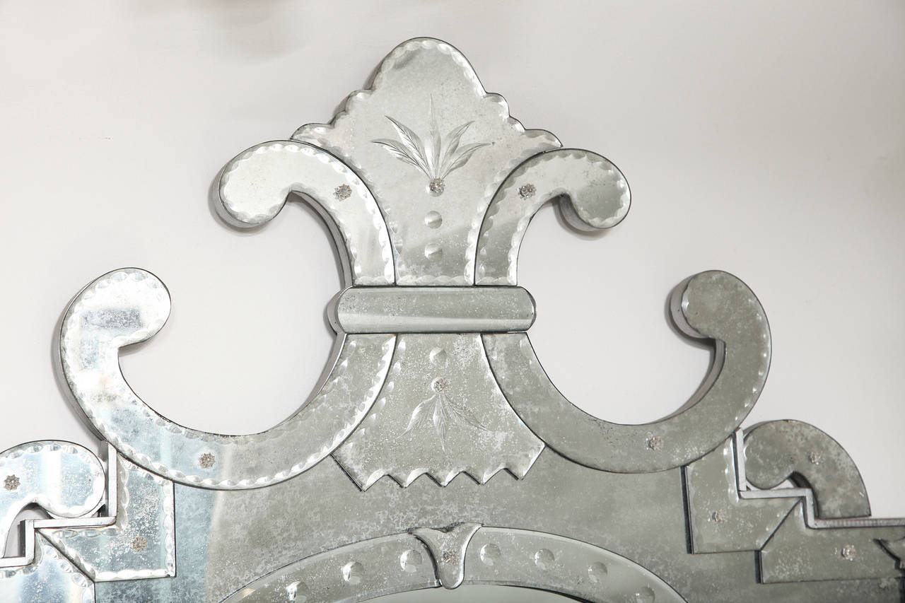 Shield Shaped Venetian Mirror