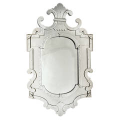 Shield Shaped Venetian Mirror