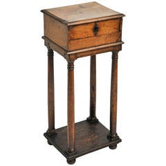 French Walnut Louis XIII Small-Scale Single-Drawer Side Table, circa 1640