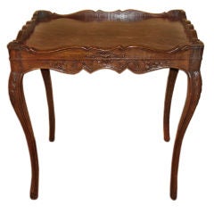 Fine Louis XV Provincial Oak and Faux Marble Table, Circa 1760