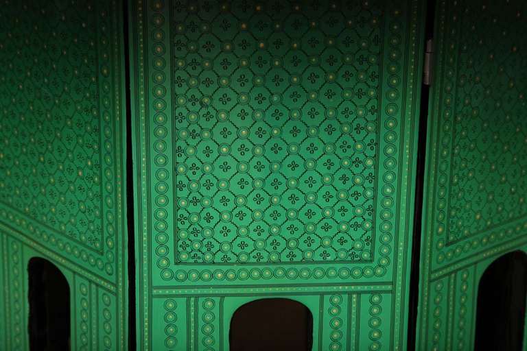 Bamboo Green Octagonal Side Table