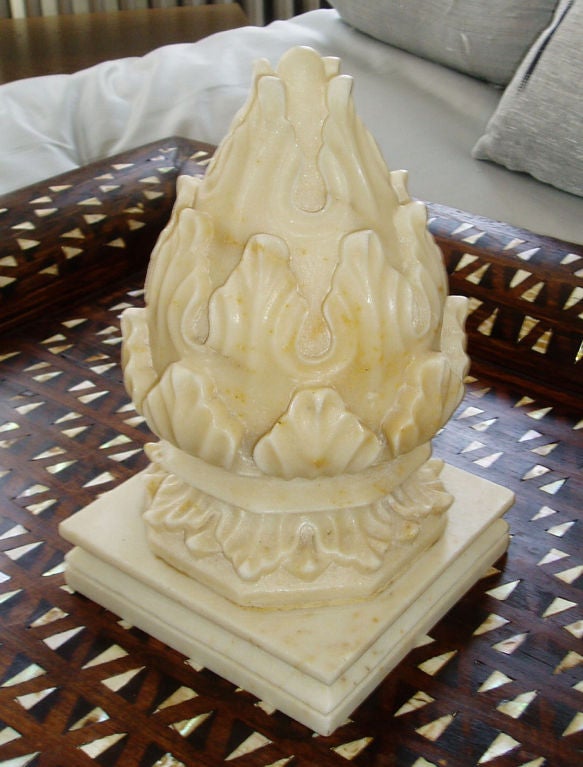 White Marble Carpet Weights at 1stDibs