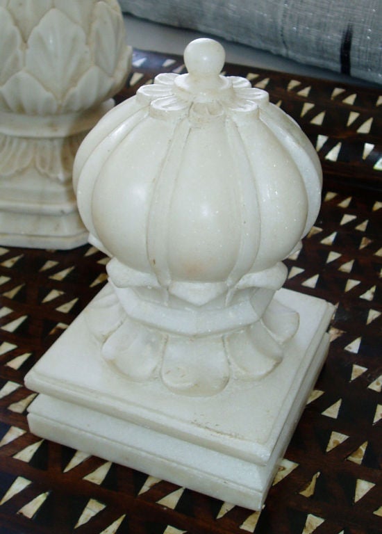 White Marble Carpet Weights at 1stDibs