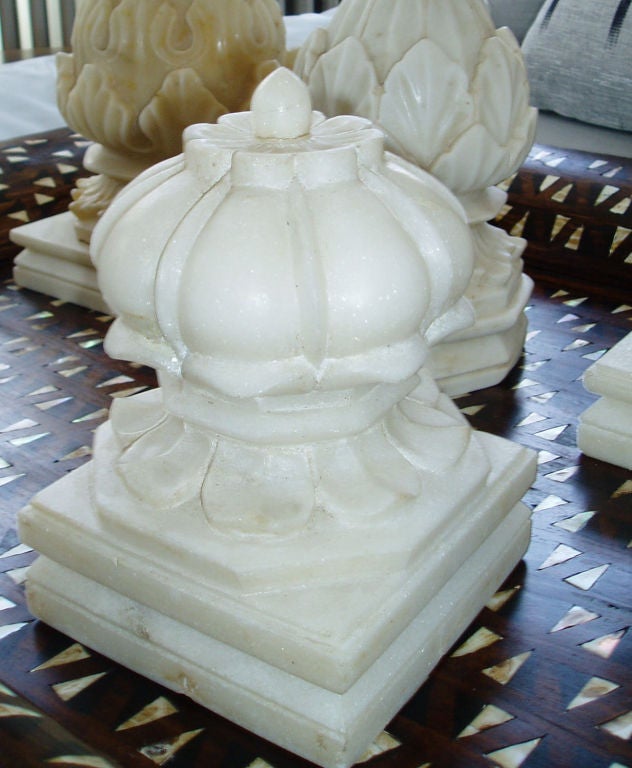 White Marble Carpet Weights at 1stDibs