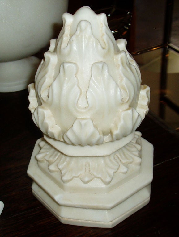 White Marble Carpet Weights at 1stDibs