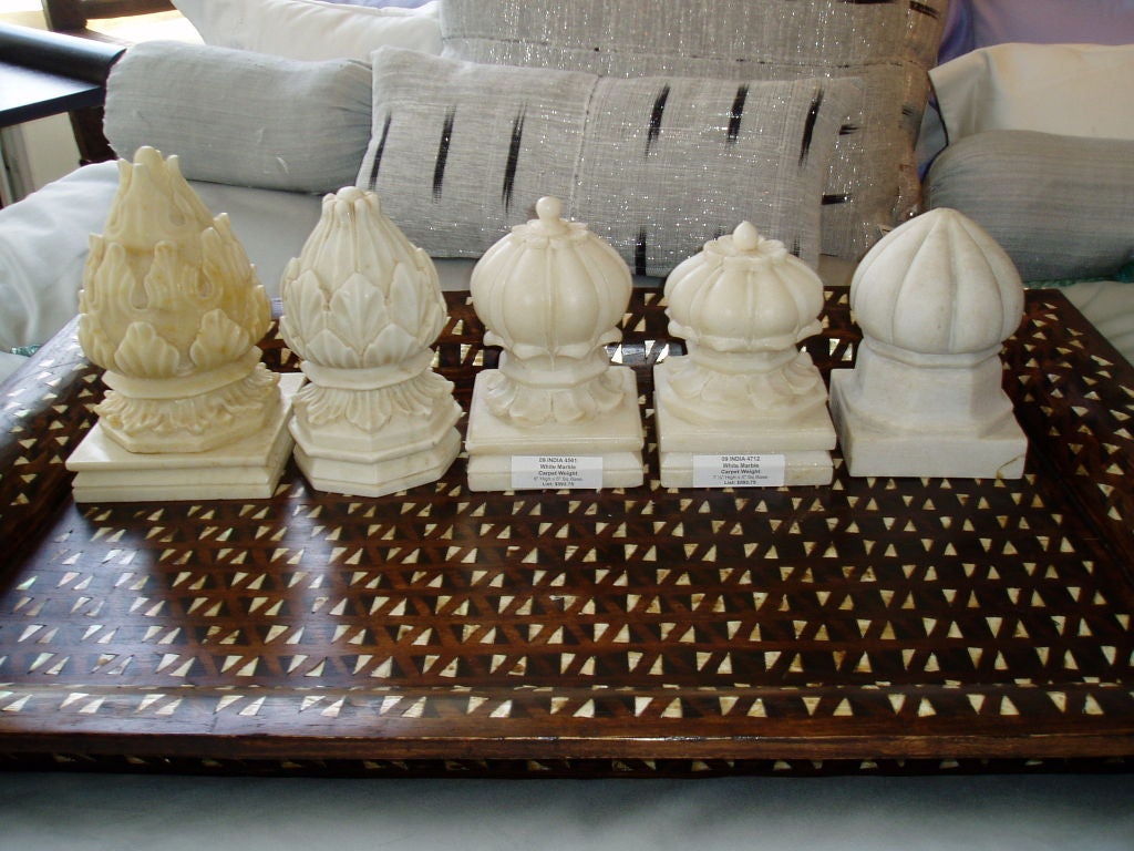 White Marble Carpet Weights at 1stDibs