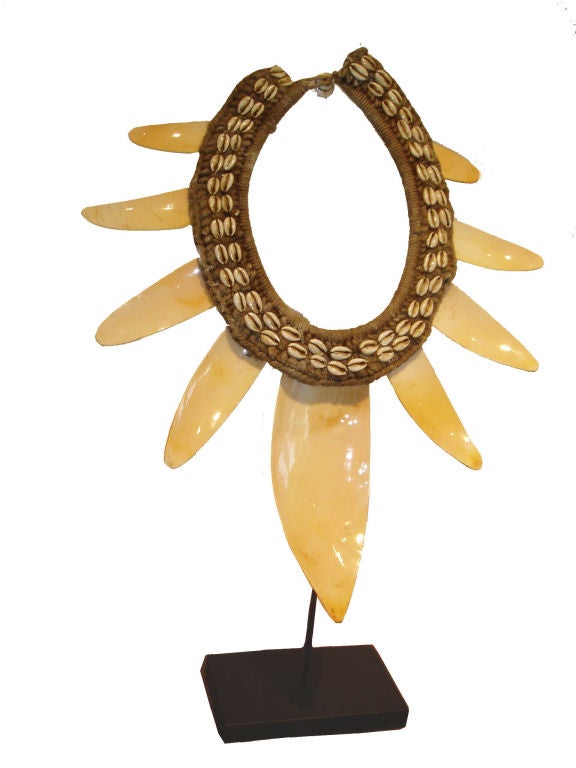 Shell Necklace on Stand