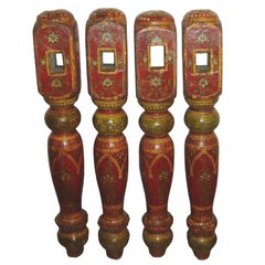 Set of Hand-Painted Table Legs