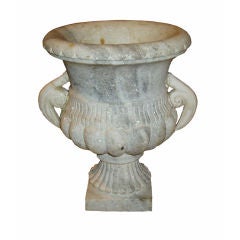 White Marble Garden Urn