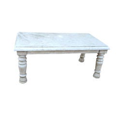 White Marble Bench / Table
