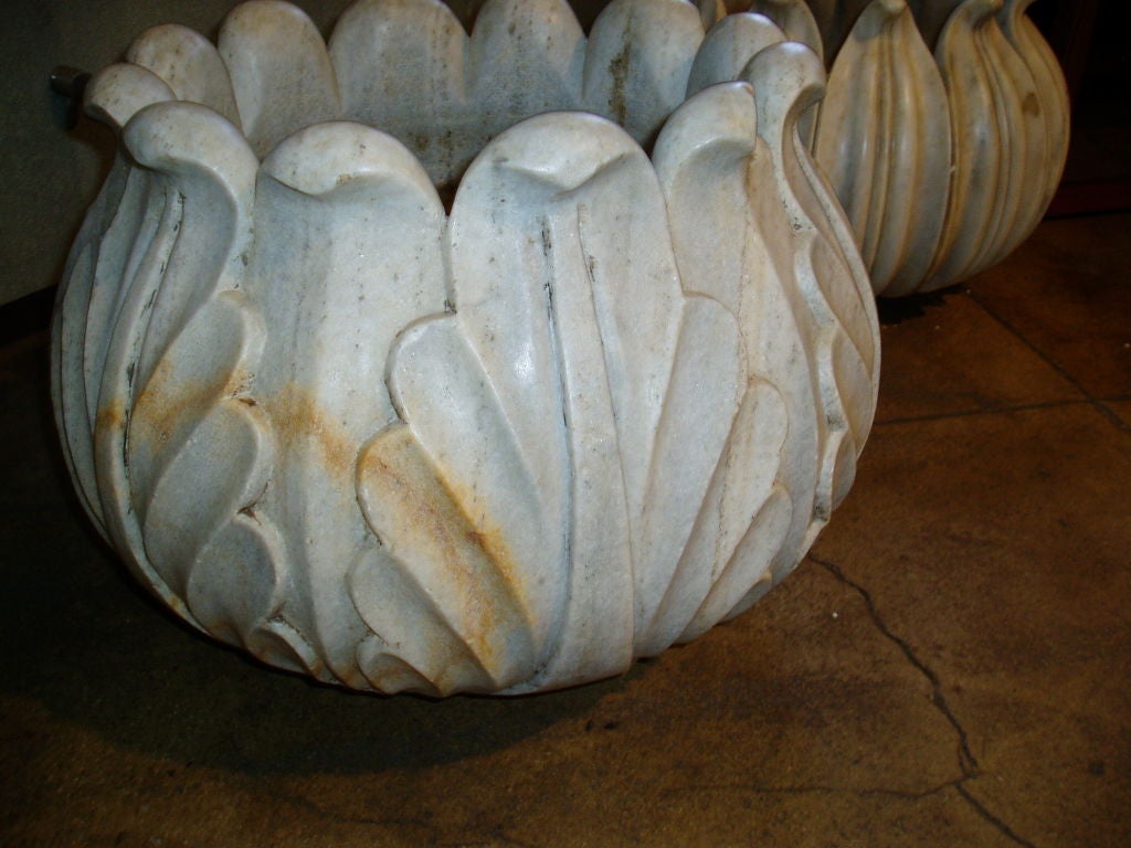 Indian White Marble Planter