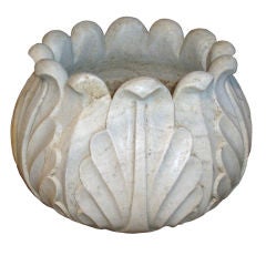White Marble Planter