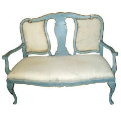 Antique 19th Century Swedish Gustavian Bench