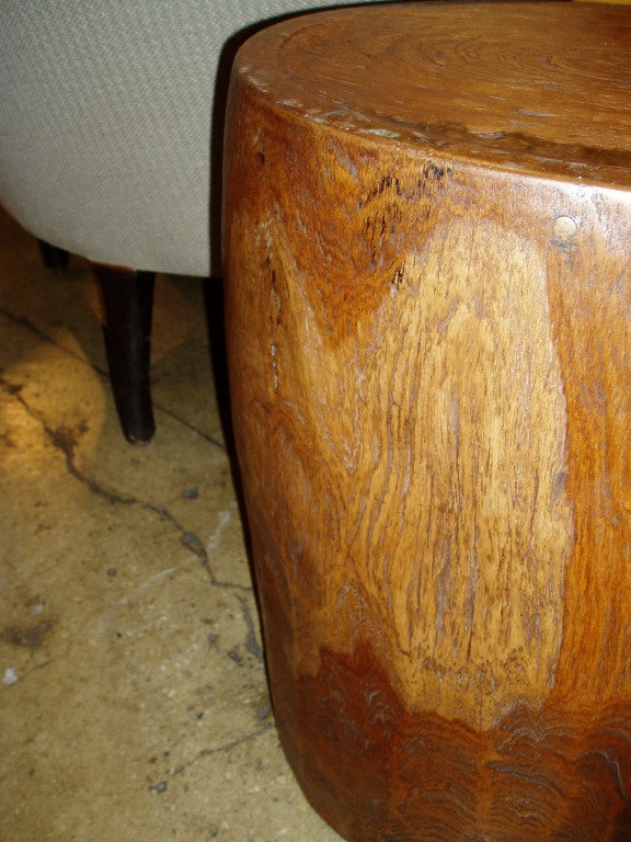 Teak Drum Table