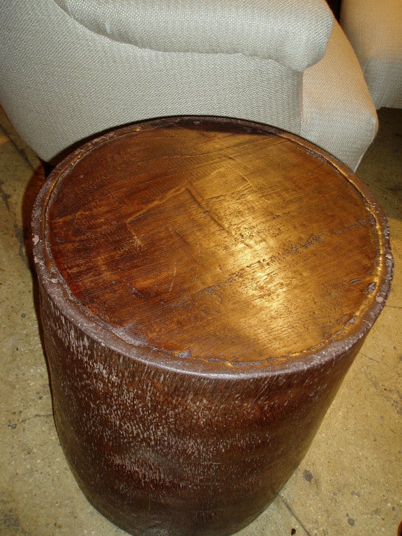 20th Century Coconut Drum Table