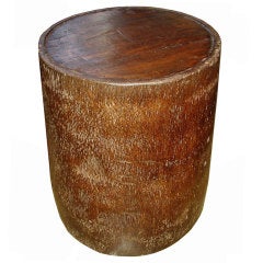 Vintage Coconut Drum Table