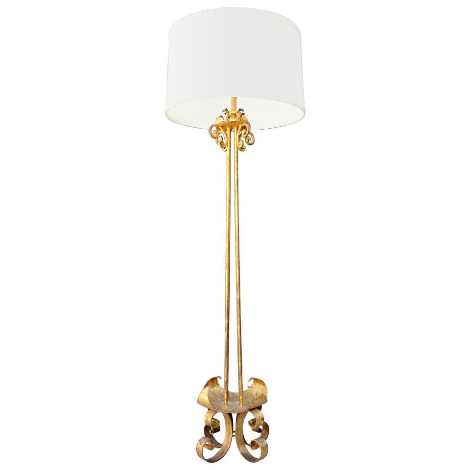 Spanish Gilt Floor Lamp