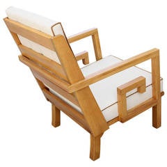 French Greek Key Lounge Chair 12