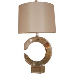 Lucite " C" Lamp