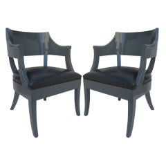 Pair of Lacquer Arm Chairs