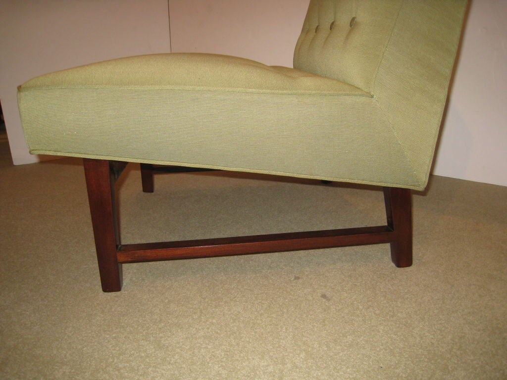 Pair of Edward Wormley for Dunbar Slipper Chairs For Sale 1
